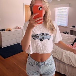 brandy melville cropped tee
